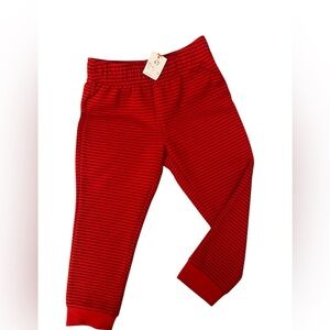 Cat & Jack Red Striped Jogger Pants - Size 4T (NWT) Unisex